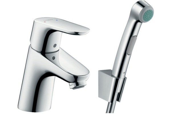 Смеситель для раковины Hansgrohe Focus E2 с гигиеническим душем 31926000