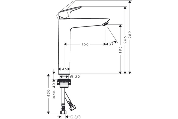 Смеситель для раковины Hansgrohe Logis 71091000
