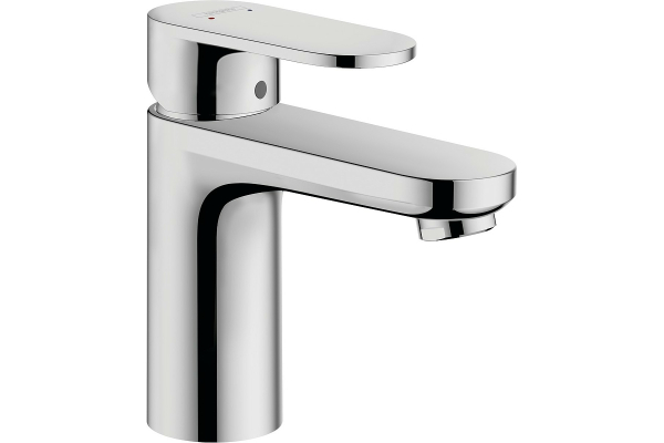 Смеситель для раковины Hansgrohe Vernis Blend 100, с металлическим сливным гарнитуром 71559000, хром