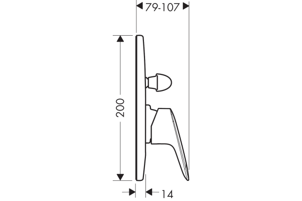 Смеситель для ванны Hansgrohe Logis 71406000, хром
