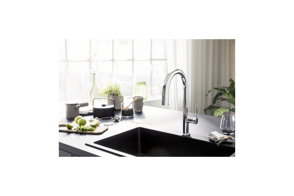Смеситель для кухни Hansgrohe Aqittura с вытяжным изливом 76803800