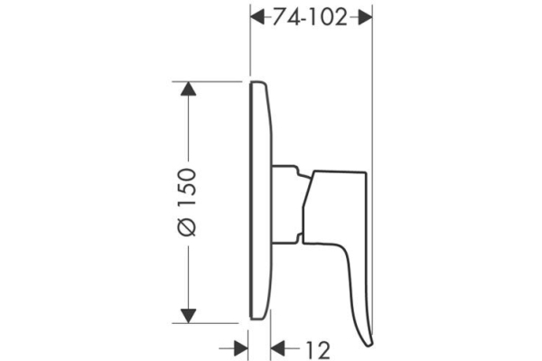 Смеситель для душа Hansgrohe Metris 31686000