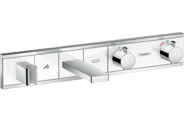 Термостат для ванны Hansgrohe RainSelect для ванны с 2 потребителями 15359400, белый/хром