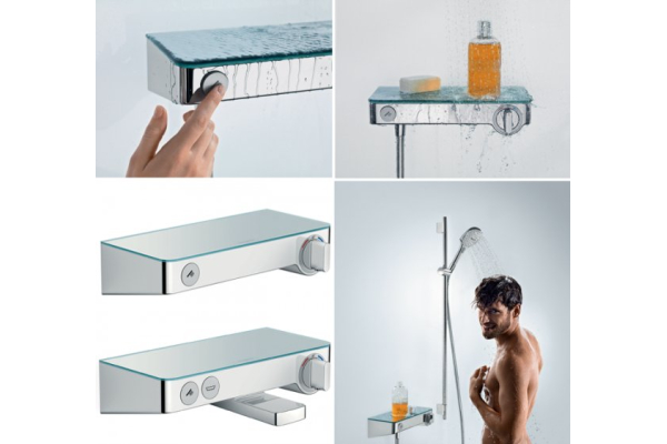 Термостат для ванны Hansgrohe Ecostat Select Push белый/хром 13151400