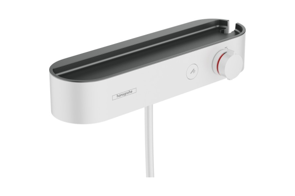 Термостатический смеситель для душа HG ShowerTablet Select 400, белый матовый