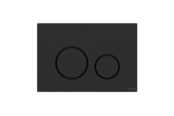 Кнопка Cersanit Twins для Link Pro/Vector/Link/Hi-Tec пластик, черный матовый