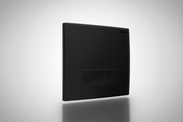 Кнопка для инсталляции Sanica P04, черный матовый