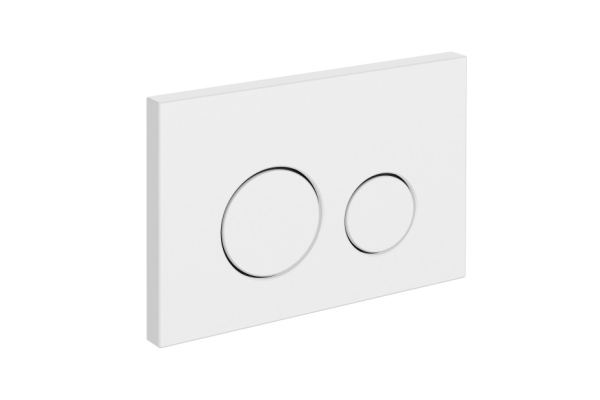 Кнопка для инсталляции Cersanit Twins для Link Pro/Vector/Link/Hi-Tec пластик, белый матовый