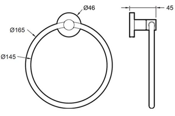Полотенцедержатель кольцо Jacob Delafon Classique кольцо E77822-CP