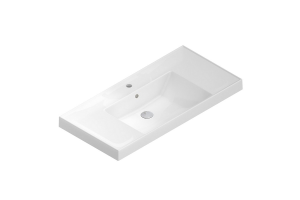 Раковина Kerama Marazzi Cubo 100 белая глянцевая