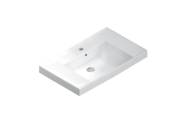 Раковина Kerama Marazzi Cubo 80 белая глянцевая