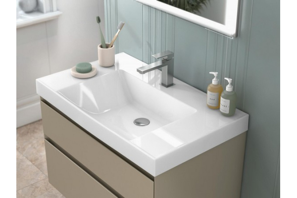 Раковина Kerama Marazzi Cubo 80 белая глянцевая