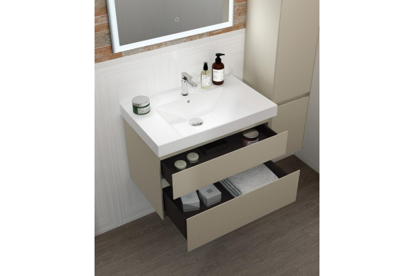 Раковина Kerama Marazzi Cubo 80 белая глянцевая