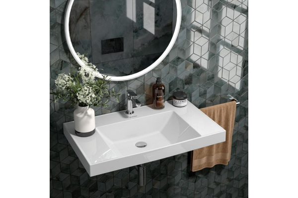 Раковина Kerama Marazzi Cubo 80 белая глянцевая