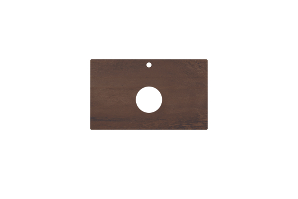Столешница из керамогранита Kerama Marazzi 80 см Про Феррум коричневый натуральный PL1.DD571300R\80