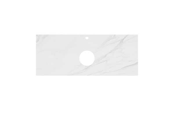 Столешница из керамогранита Kerama Marazzi 120 см Монте Тиберио белый, натуральный PL1.SG507100R\120
