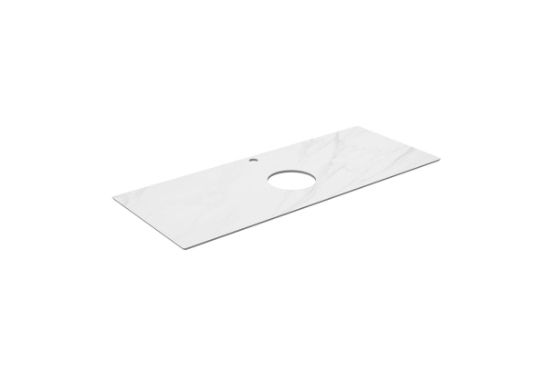 Столешница из керамогранита Kerama Marazzi 120 см Монте Тиберио белый, натуральный PL1.SG507100R\120