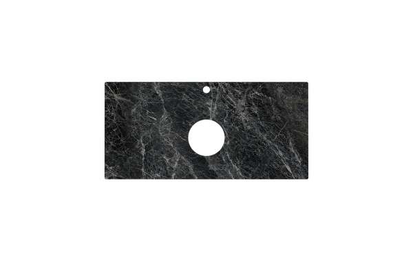 Столешница из керамогранита Kerama Marazzi 100 см Риальто серый темный, лаппатированный PL1.VT93\100