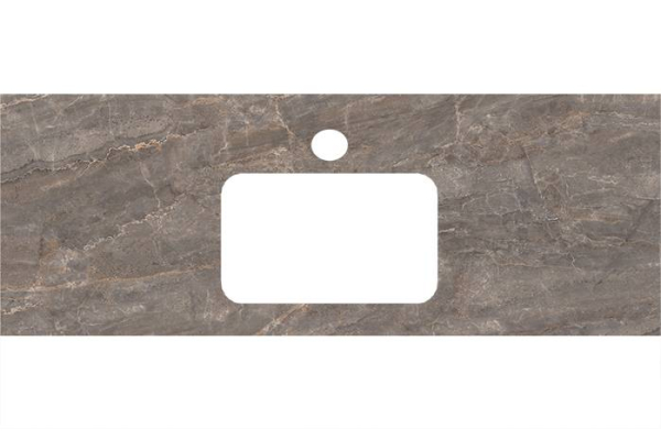 Столешница из керамогранита Kerama Marazzi 120 см Парнас пепельный, лаппатированный PL2.SG570002R\12