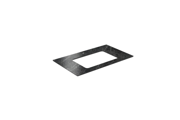 Столешница из керамогранита Kerama Marazzi 80 см Риальто серый, лаппатированный PL3.VT93\80