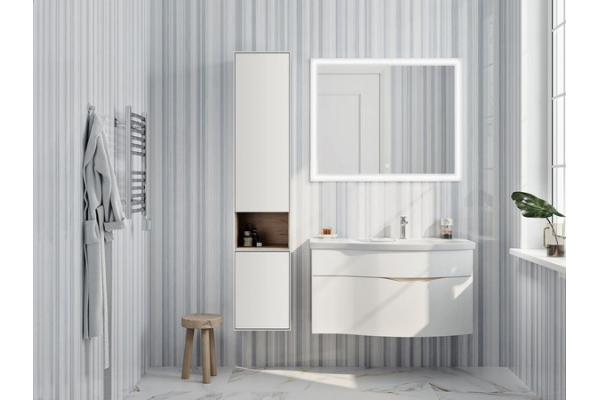 Пенал Kerama Marazzi Plaza Modern 170 подвесной, белый глянцевый