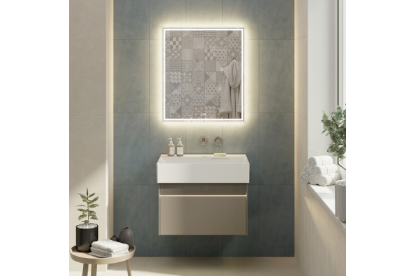 Тумба Kerama Marazzi Logica, 70 подвесная, с ящиками, песчаный