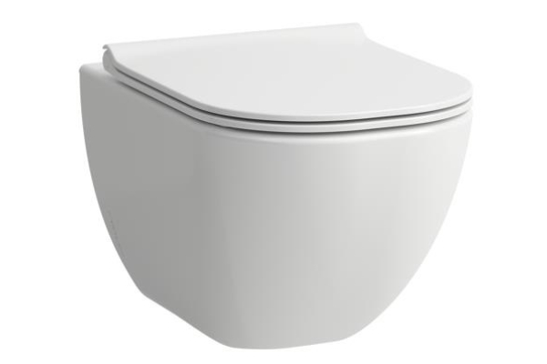 Подвесной унитаз Laufen Basal Combipack 8.66E1.0.000.000.1 безободковый, с сиденьем SoftClose, быстр