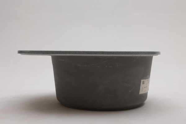 Мойка кухонная Alcora Агна J028 61,5*50, матовая темно-серый с сифоном