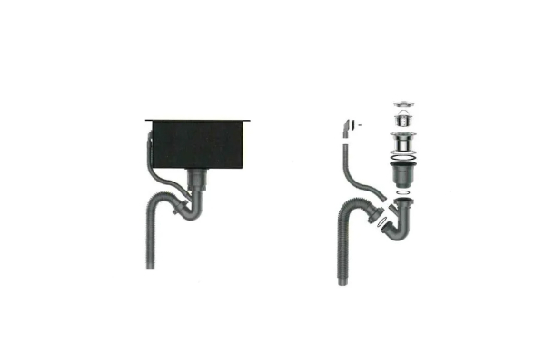 Мойка кухонная Gerhans K36045B 60x45 из нержавеющей стали, графит
