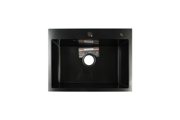 Мойка кухонная Gerhans K36045B 60x45 из нержавеющей стали, графит