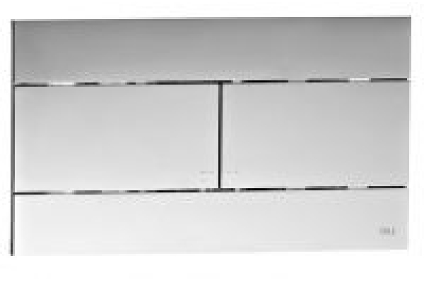 Панель механическая двойная OLI Slim, пластик soft-touch серый