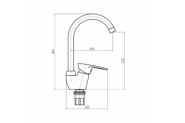 Смеситель PLStart для кухни PL4105-7