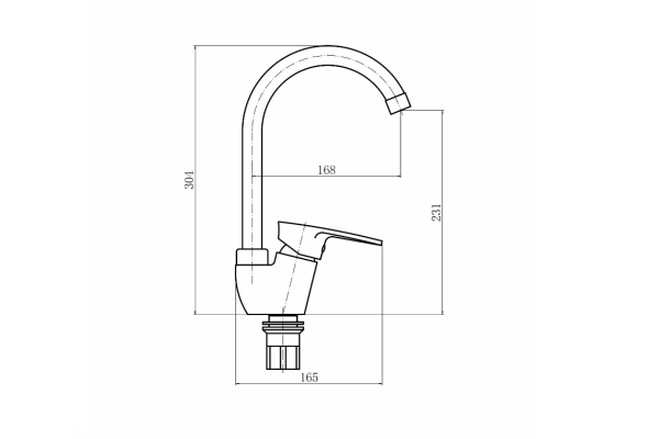 Смеситель PLStart для кухни PL4105-17