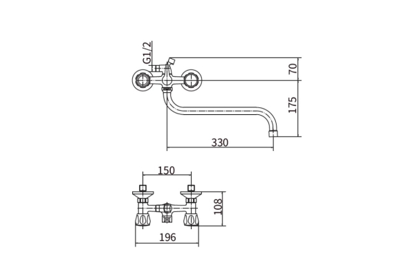 Смеситель PLStart для ванны и душа PL2209