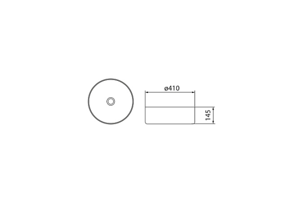 Умывальник Point Феникс 41 накладной, круглый, золото брашированное PN43151GB