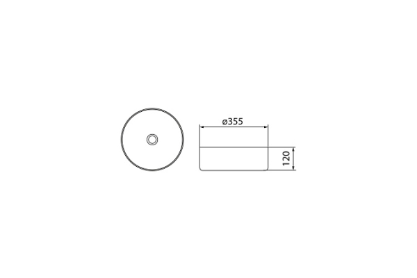 Умывальник Point Виктория 37 накладной, круглый, золото брашированное PN43064GB