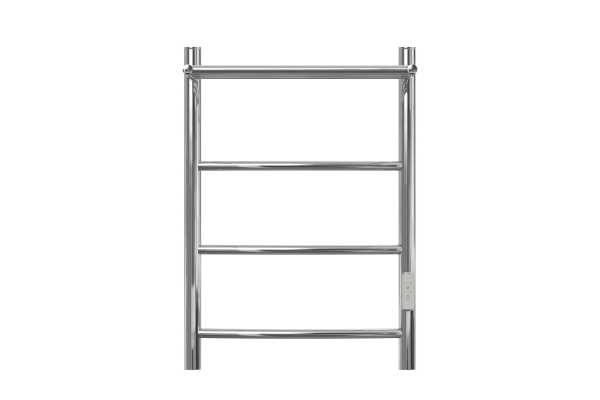 Полотенцесушитель электрический Point Афина PN04846P П3 400x600 с полкой, диммер справа, хром