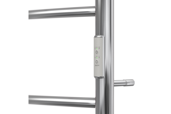 Полотенцесушитель электрический Point Афина PN04846P П3 400x600 с полкой, диммер справа, хром