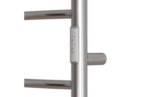 Полотенцесушитель электрический Point Афина PN04848P П5 400x800 с полкой, диммер справа, хром