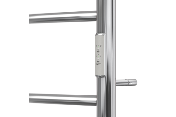 Полотенцесушитель электрический Point Афина PN04858P П5 500x800 с полкой, диммер справа, хром