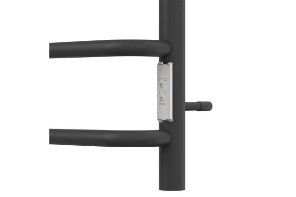 Полотенцесушитель электрический Point Сатурн PN90858B П8 500x800 диммер справа, черный