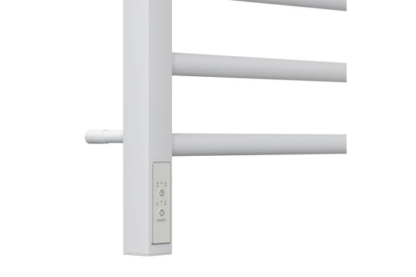 Полотенцесушитель электрический Point Веста PN70756W П7 500x600, диммер слева, белый