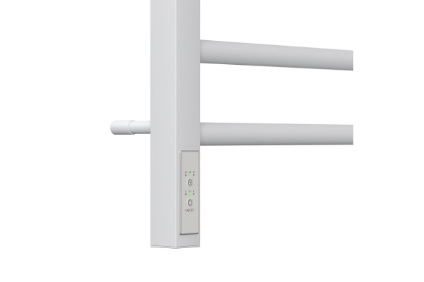 Полотенцесушитель электрический Point Веста PN70758W П9 500x800, диммер слева, белый