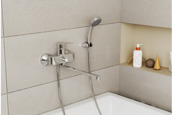 Смеситель RUSH Balearic для ванны с длинным поворотным изливом BA3935-51