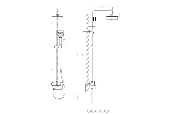 Душевая система RUSH Tenerife TE2835-40