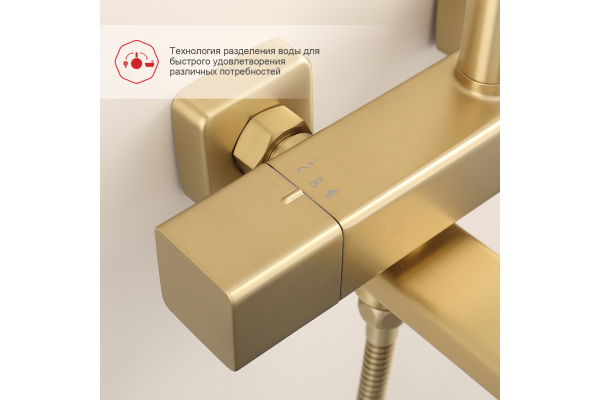 Душевая система для ванны с термостатом Raglo R22.26.03