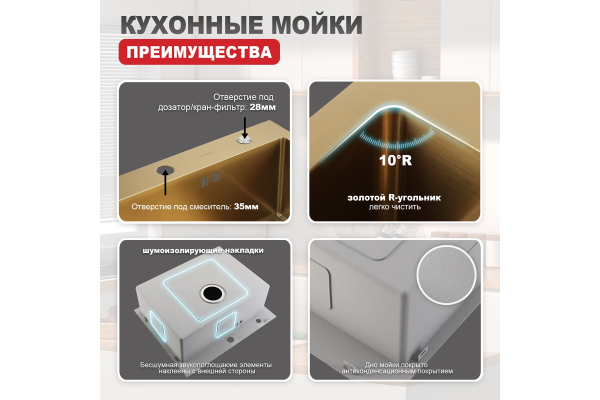 Мойка кухонная профессиональная ручная работа Raglo R701.6050.03