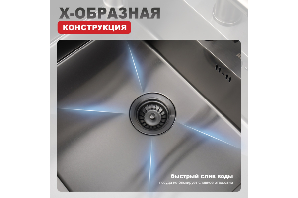 Мойка кухонная профессиональная ручная работа Raglo R701.6050.09