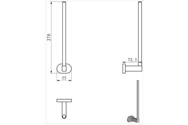 Запасной держатель для туалетной бумаги Ravak Chrome CR 420.00 X07P318