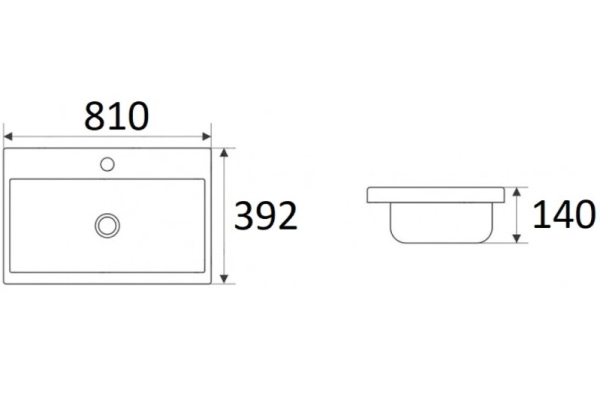 Раковина Velvex 9595(80)